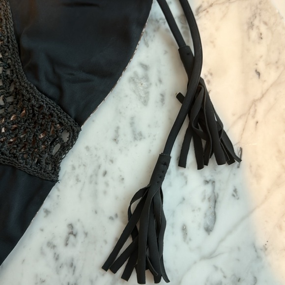 Acacia Grey Bikini Top Size Medium - Picture 4 of 5